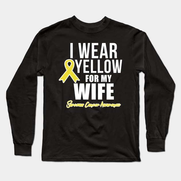 Sarcoma Cancer Shirt for Wife Sarcoma Awareness Products Long Sleeve T-Shirt by ChristianCrecenzio